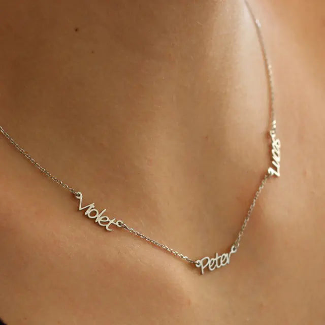 Customizable Name Necklace with Multiple Names