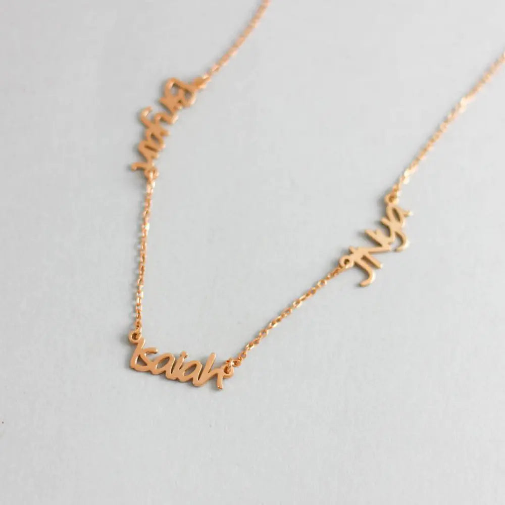 Customizable Name Necklace with Multiple Names