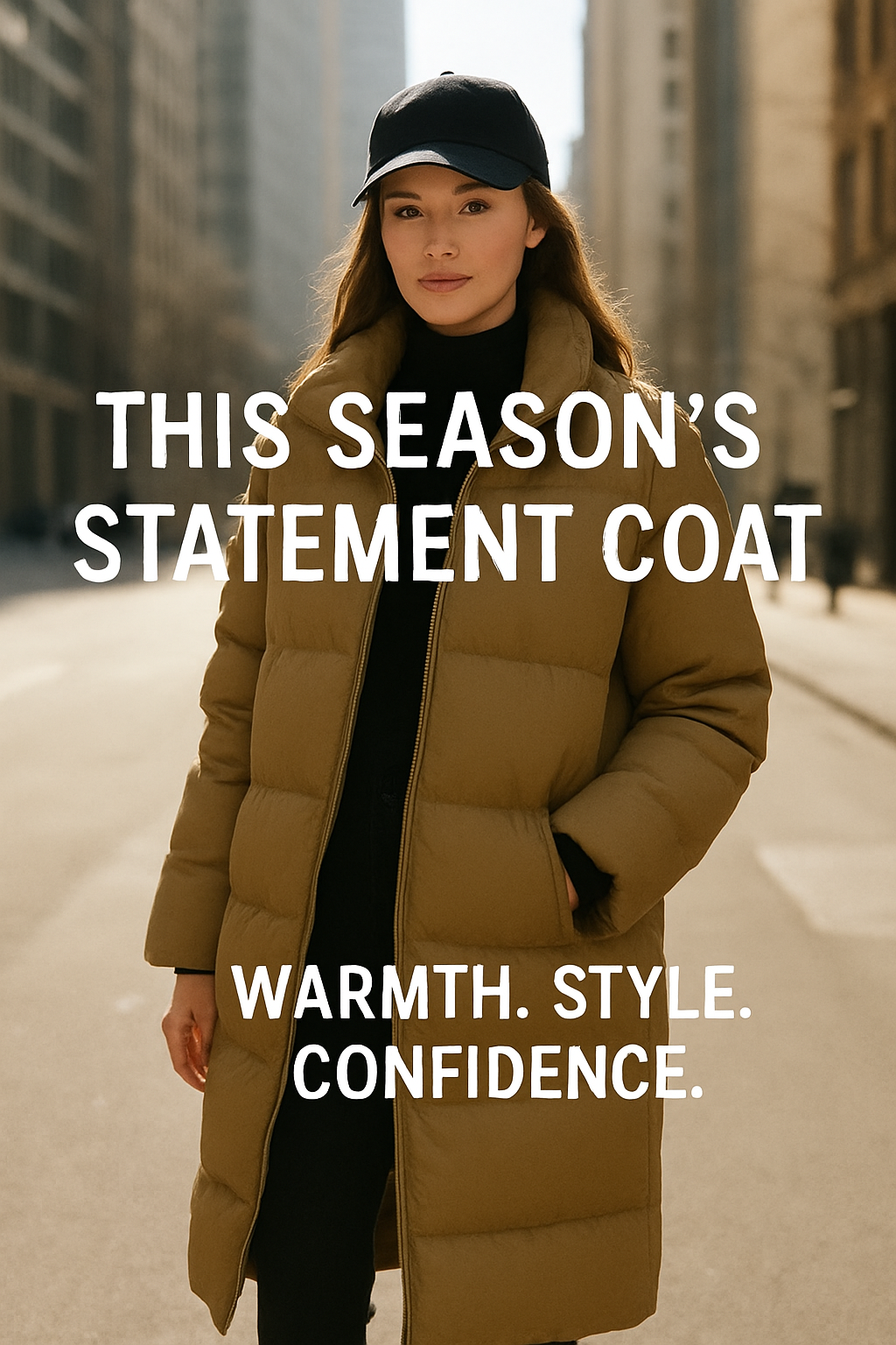 Women's Mid-Length Stand Collar Puffer Jacket