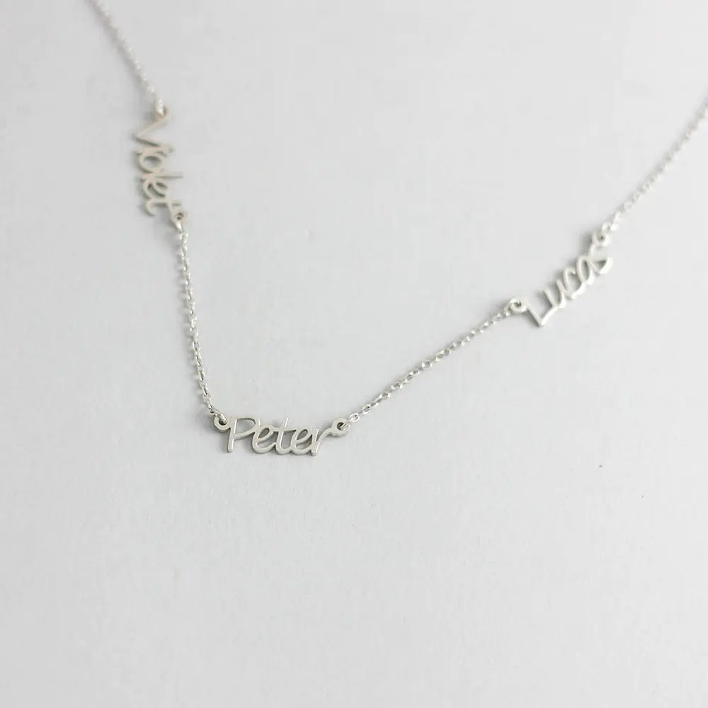 Customizable Name Necklace with Multiple Names