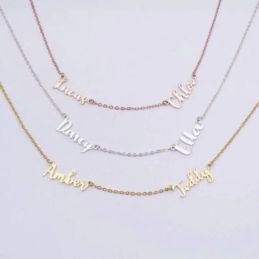 Customizable Name Necklace with Multiple Names